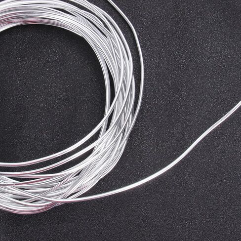 Housoutil 6roll Flexible Aluminum Wire for DIY Crafts Each Bendable Metal Wire for Doll Skeletons Bonsai Flower Shelf Support in Thickness in Kuwait