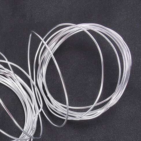 Housoutil 6roll Flexible Aluminum Wire for DIY Crafts Each Bendable Metal Wire for Doll Skeletons Bonsai Flower Shelf Support in Thickness in Kuwait