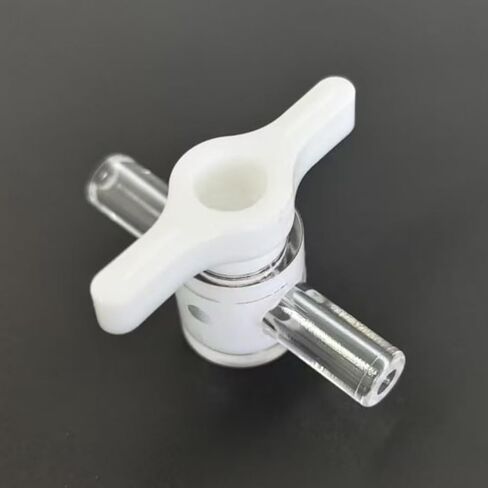 50PCS Reusableplastic 2-Way Stopcock Valve for Laboratory, Food Machinery, Aquarium, and More - Male/Female Connections in Saudi Arabia