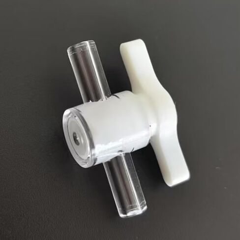 50PCS Reusableplastic 2-Way Stopcock Valve for Laboratory, Food Machinery, Aquarium, and More - Male/Female Connections in Saudi Arabia