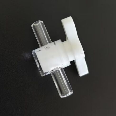 50PCS Reusableplastic 2-Way Stopcock Valve for Laboratory, Food Machinery, Aquarium, and More - Male/Female Connections in Saudi Arabia