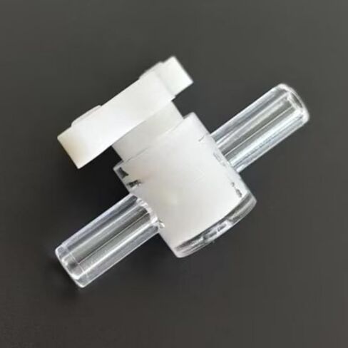 50PCS Reusableplastic 2-Way Stopcock Valve for Laboratory, Food Machinery, Aquarium, and More - Male/Female Connections in Saudi Arabia