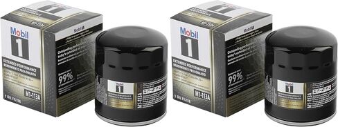 MobilOil Filter, Extended Performance, Canister, Screw-On, 3.08 in Tall, 13/16-16 in Thread, Steel, Black, GM, Each in Kuwait