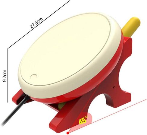 Taiko Drum Controller Set Electronic Game Accessory Remote Drum Sticks with Suitable for Switch Online Play Gift in Saudi Arabia