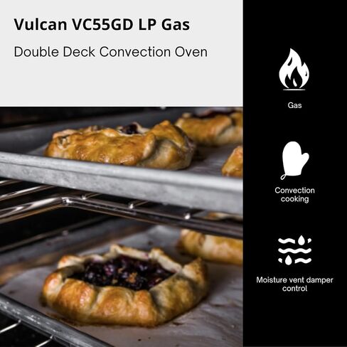 سلسلة VULCAN VC5G - أفران غاز كاملة الحجم تعمل بالغاز مع أدوات تحكم رقمية (سطح مزدوج، غاز البروبان) in Kuwait
