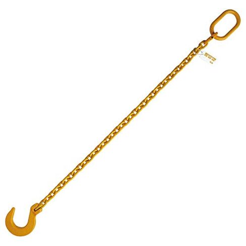 1/2" x 10' G80 Chain Sling Lift Sling with Foundry Hook Double Leg Rated Capacity 60° Angle 20,800 LBS 45° Angle 17,000 LBS 30° Angle 12,000 LBS in Kuwait