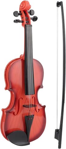 generic 15.4 Inch Violin Model, Simulated Acoustic Violin Model with Bow Adjustable String Musical Beginner Develop Instrument Practice (Light Brown) in Saudi Arabia