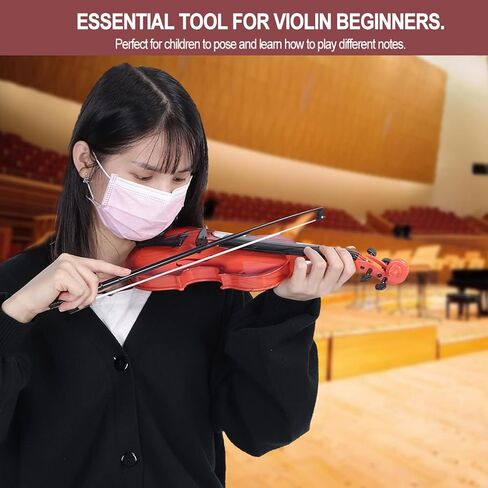 generic 15.4 Inch Violin Model, Simulated Acoustic Violin Model with Bow Adjustable String Musical Beginner Develop Instrument Practice (Light Brown) in Saudi Arabia