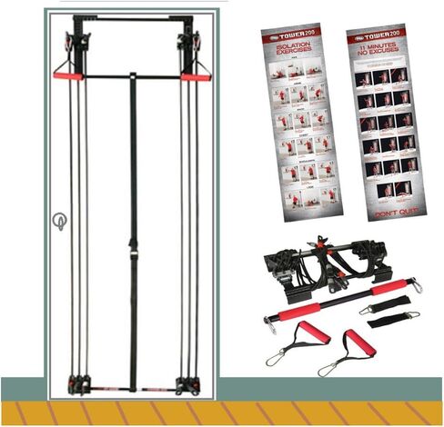 Tower 200 Body Full Gym Fitness + Workout DVD + Free Straight Bar New. in Kuwait