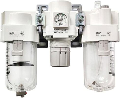 1pc Air Combination Air Filter + Regulator + Lubricator AC AC-B AC40 AC40-03/04-B 03G 04G 03E 04E 03D 04D 03C 04C 03CG 04CG DE(AC40-03DG-B) in Kuwait