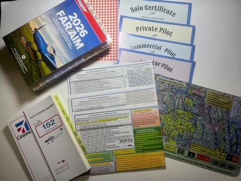 ASA Pre-Tabbed Far Aim Book (including all training stages), Private, Instrument and Commercial Maneuvers Poster Set. All in One. in Kuwait