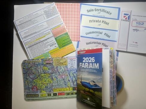 ASA Pre-Tabbed Far Aim Book (including all training stages), Private, Instrument and Commercial Maneuvers Poster Set. All in One. in Kuwait