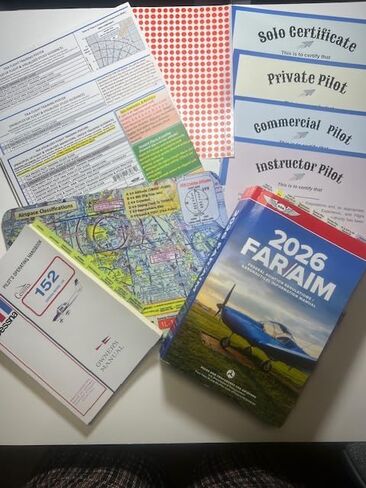 ASA Pre-Tabbed Far Aim Book (including all training stages), Private, Instrument and Commercial Maneuvers Poster Set. All in One. in Kuwait