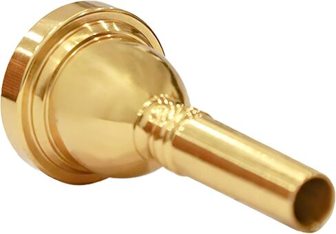 Alto Trombone Mouthpiece 12C Gold Plated with Cleaning Cloth & Mouthpiece Brush - Brass Base for Beginner & Professional Players in Kuwait