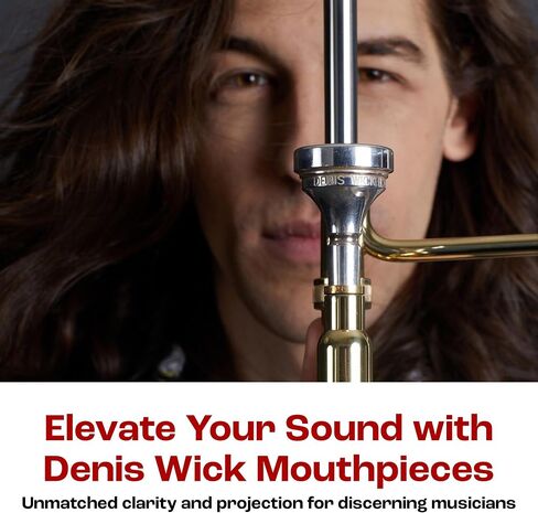 Denis Wick Heritage Trombone Mouthpiece Silver-Plated, 2180-5ABL - Medium Backbore for Balanced Airflow & Tone - Large Shank Fitting Trombone Accessories for Effortless Articulation 25.75 x 6.64 x 7mm in Kuwait