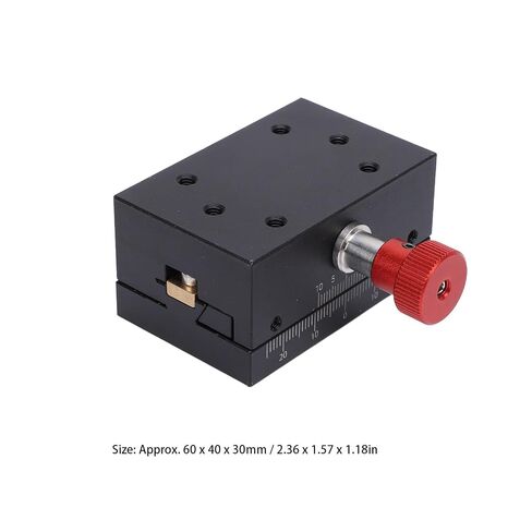 X Axes Displacement 40mm Travel Slide Gear Rack and Pinion Manual Fine Adjustment Small Accuracy Dovetail Slides in Kuwait