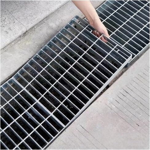 Drain Cover, Galvanized Steel Grating Strainer Plate for Rainwater and Floor Drain, Outdoor Grate for Driveway, Garage, Yard, Garden Drainage Systems in Saudi Arabia