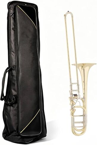 Ejoyous Trombone Bag, 600D Water Proof Oxford Cloth 90cm /35 in Trombone Backpack with Adjustable Shoulder Straps 5mm Cotton Padded for Alto Tenor (Black) in Saudi Arabia