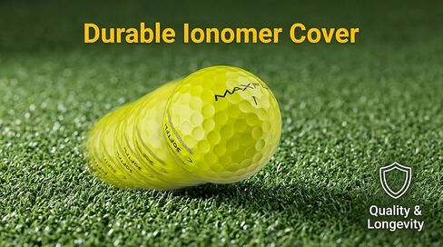 Maxfli SoftFli Golf Balls – 36-Pack Gloss Yellow | Soft Feel Low Compression Golf Balls for Distance & Control | Durable Ionomer Cover | Ideal for Beginners & Recreational Golfers in Kuwait