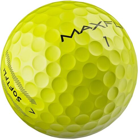 Maxfli SoftFli Golf Balls – 36-Pack Gloss Yellow | Soft Feel Low Compression Golf Balls for Distance & Control | Durable Ionomer Cover | Ideal for Beginners & Recreational Golfers in Kuwait