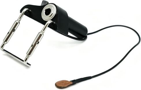 Violin Pickup Portable Piezo Pickup for Violin, Piezo Contact Microphone Wireless Pickup with Volume Control, Lightweight Bridge-Mounted Sensor Easy Installation No Instrument Modification in Kuwait