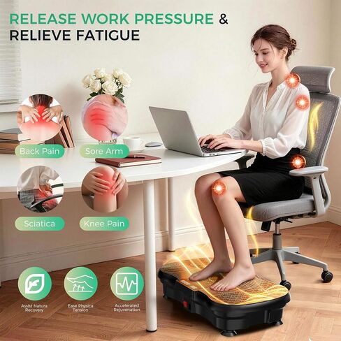 Vibration Plate Exercise Machine,Vibration Plate for Lymphatic Drainage Weight Loss.120 Adjustable Speeds Exercise Equipment,400 Lbs Capacity Home Workout Equipment in Saudi Arabia