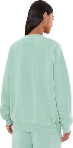 Free People Women's, Slow It Down Pullover, Aqua, X-Small in Kuwait