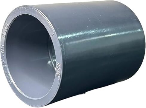 ERA 1-1/2" Schedule 80 PVC Pipe Coupling – Socket Slip Connector, Gray Industrial-Grade PVC Fitting, NSF Certified, 10-Pack in Kuwait