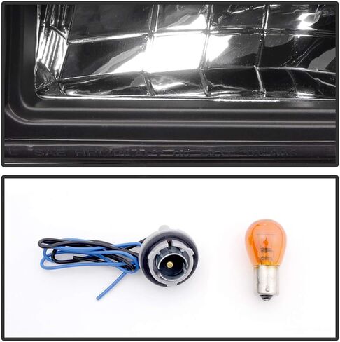 AKKON - لـ 91-96 Chevy Impala Caprice بديل شفاف قطعة واحدة من المصابيح الأمامية LED/مصابيح إشارة الزاوية يسار + يمين in Kuwait