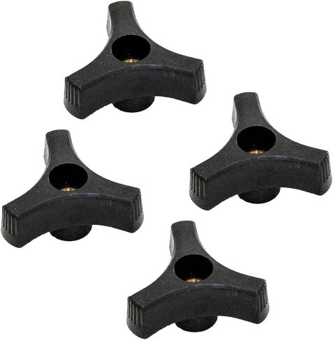 4 Pack Wing Nut Knob, 3/8-16 Thread 2 Inch Length Panel Fastening Knob, Universal Replacement Knob for Lawn Care Equipment in Saudi Arabia
