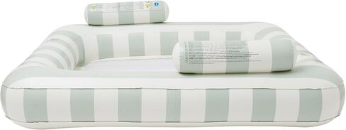 SUNNYLiFE The Vacay Deluxe Twin Hammock Float، زيتوني ناعم، PVC/نايلون، 74.8 × 66.93 بوصة، 6.28 رطل in Kuwait