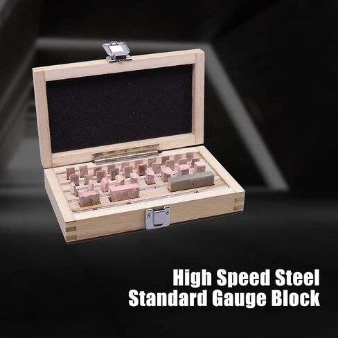 32 Pcs Metric Steel Gage Block Set High Accuracy Measuring Block Set Testing Gage Caliper Tool Set for Calibrating Grade 0 in Saudi Arabia