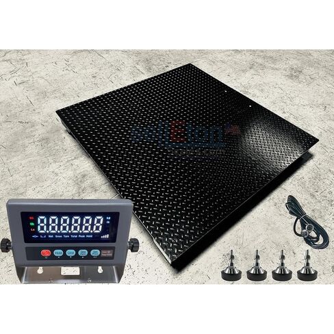 Selleton SL-7517-4x4 (48" x 48") Industrial Floor Scale - Advanced Weighing Solution with Data Transfer, Alarm & Animal Weighing Features | 2500 lbs x 0.5 lb in Kuwait