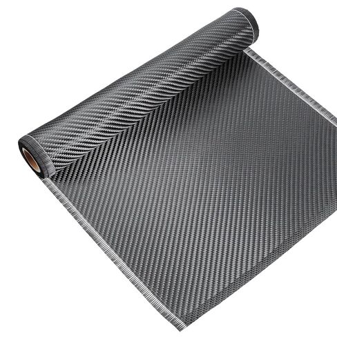 10ft x 12" Carbon Fiber Fabric Roll Black Carbon Fiber Sheet | Pure Cloth Black Carbon Fiber Cloth,2 x 2 Twill Weave 3k/220g,Cars Structural Reinforcement on Concrete Wall Basement Repair in Kuwait