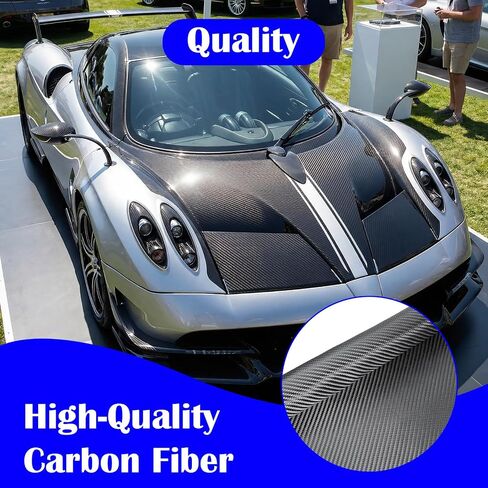 10ft x 12" Carbon Fiber Fabric Roll Black Carbon Fiber Sheet | Pure Cloth Black Carbon Fiber Cloth,2 x 2 Twill Weave 3k/220g,Cars Structural Reinforcement on Concrete Wall Basement Repair in Kuwait