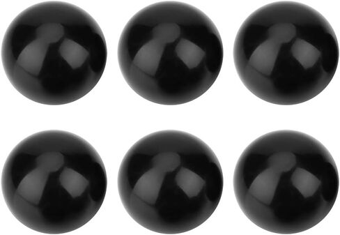 Walfront M12 Threaded Ball Knob, Plastic Machine Tool Handle 40mm Round Ball Knob, Polished Grip, Easy Installation, 6 Pack for Woodworking Printing Textile Automotive Equipment in Kuwait