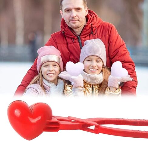 Heart Shape Durable Plastic Ball Making Clip Anti-Wear Ball Mould Tool for Fighting with Family Red 13.39 Inch All (Red #45) in Saudi Arabia