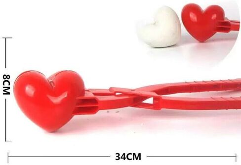 Heart Shape Durable Plastic Ball Making Clip Anti-Wear Ball Mould Tool for Fighting with Family Red 13.39 Inch All (Red #45) in Saudi Arabia