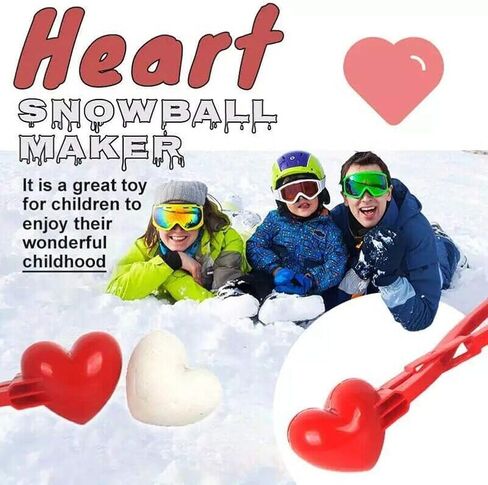Heart Shape Durable Plastic Ball Making Clip Anti-Wear Ball Mould Tool for Fighting with Family Red 13.39 Inch All (Red #45) in Saudi Arabia