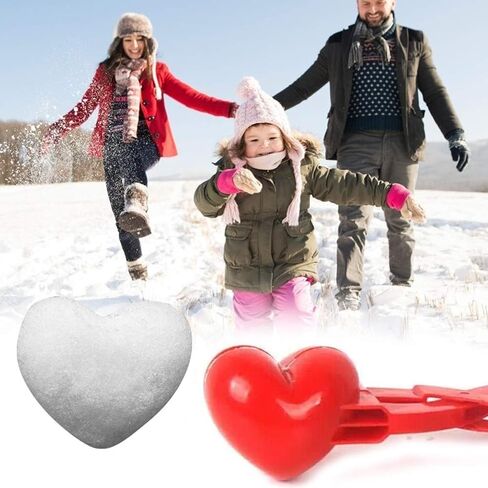 Heart Shape Durable Plastic Ball Making Clip Anti-Wear Ball Mould Tool for Fighting with Family Red 13.39 Inch All (Red #45) in Saudi Arabia