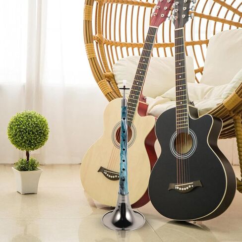 minkissy Suona Instrument D Key Traditional Chinese Folk Wind Instrument with Resin Body and Ink Painting Design Black Bowl for Beginners Wedding Celebration and Cultural Events in Kuwait