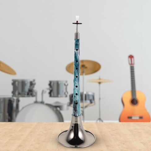 minkissy Suona Instrument D Key Traditional Chinese Folk Wind Instrument with Resin Body and Ink Painting Design Black Bowl for Beginners Wedding Celebration and Cultural Events in Kuwait