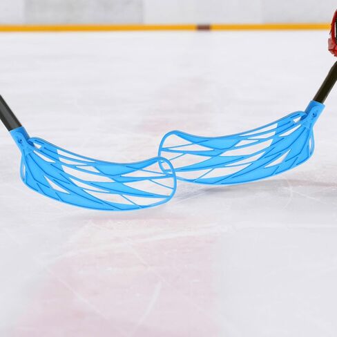 Street Hockey Stick Replacement Head Sturdy Pp Fiberglass Material, Versatile Design Reduces Risk of Injury, for Ball Hockey and Ice Use, Suitable for Athletes in Kuwait
