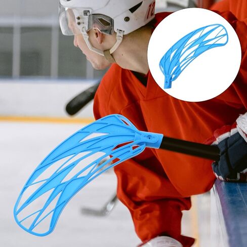 Street Hockey Stick Replacement Head Sturdy Pp Fiberglass Material, Versatile Design Reduces Risk of Injury, for Ball Hockey and Ice Use, Suitable for Athletes in Kuwait