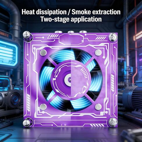 Portable Smoke Exhaust Fan 3 in 1 with Cooling Light, Efficient Curing for Soldering Tasks, Mini Size, 1 Unit in Kuwait