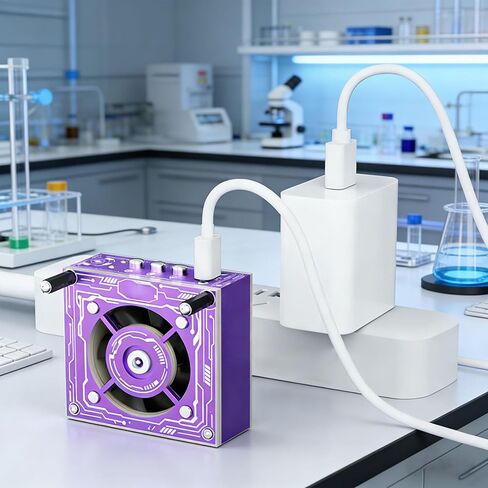 Portable Smoke Exhaust Fan 3 in 1 with Cooling Light, Efficient Curing for Soldering Tasks, Mini Size, 1 Unit in Kuwait