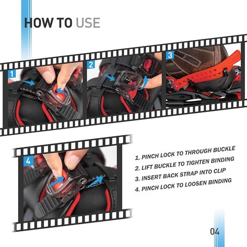 G2 36 Inches Light Weight Snowshoes with Toe Box, EVA Padded Ratchet Binding, Heel Lift, Flexible Pivot Bar, Durable Back Strap, Set with Trekking Poles, Carrying Bag, Snow Baskets, Red in Kuwait
