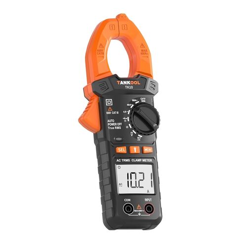 Digital Clamp Meter T-RMS 4000 Counts,Clamp Multimeter Auto-Ranging Measures AC Current,AC/DC Voltage,Capacitance,Resistance,Diode,Continuity,NCV,Backlight,Flashlight in Kuwait