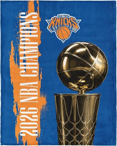 Northwest New York Knicks 2026 NBA Champions Silk Touch Throw Blanket, Ultra Soft Plush Polyester, Lightweight Warm Decorative Fan Gift, 46 x 60 in in Kuwait