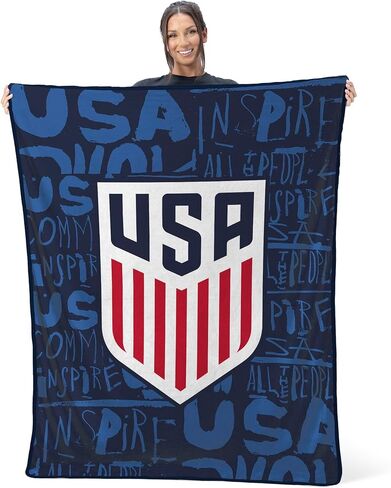 Northwest U.S. Soccer Disperse Silk Touch Throw Blanket, 46x60 inches in Kuwait
